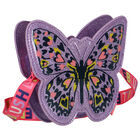Girls Purple Butterfly Shoulder Bag, 1, hi-res
