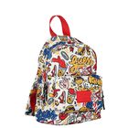 Boys White Logo Backpack, 2, hi-res