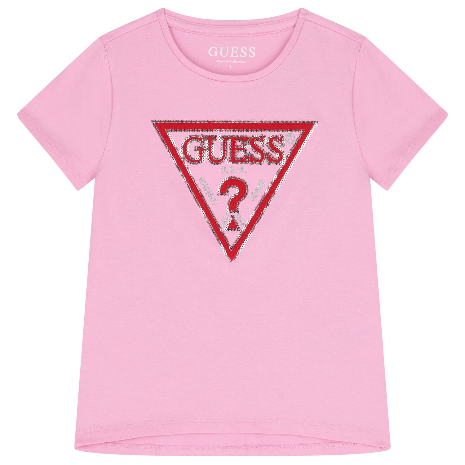Girls Pink Logo T-Shirt, 3, hi-res