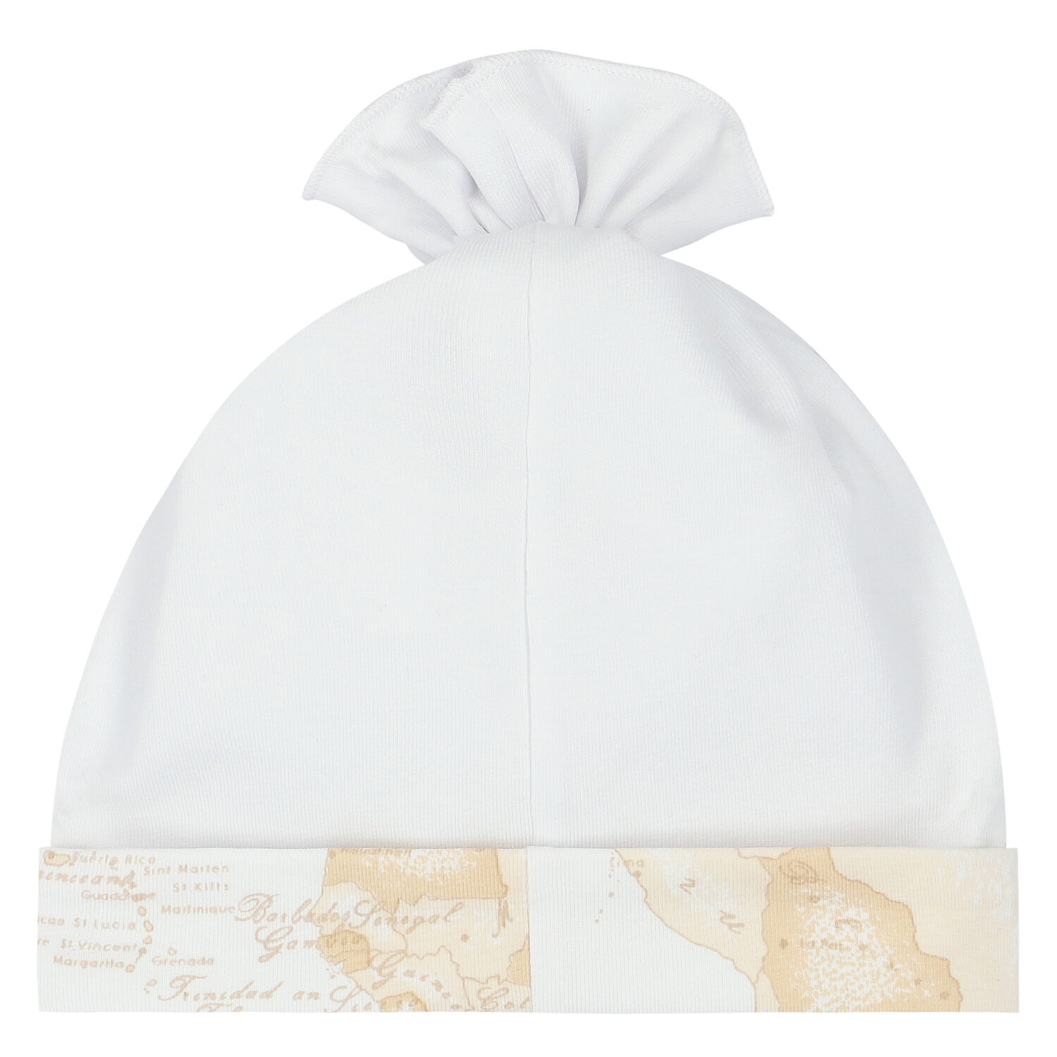Baby Girls White Logo Hat, 1, hi-res