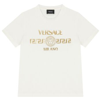 Boys White Medusa T-Shirt