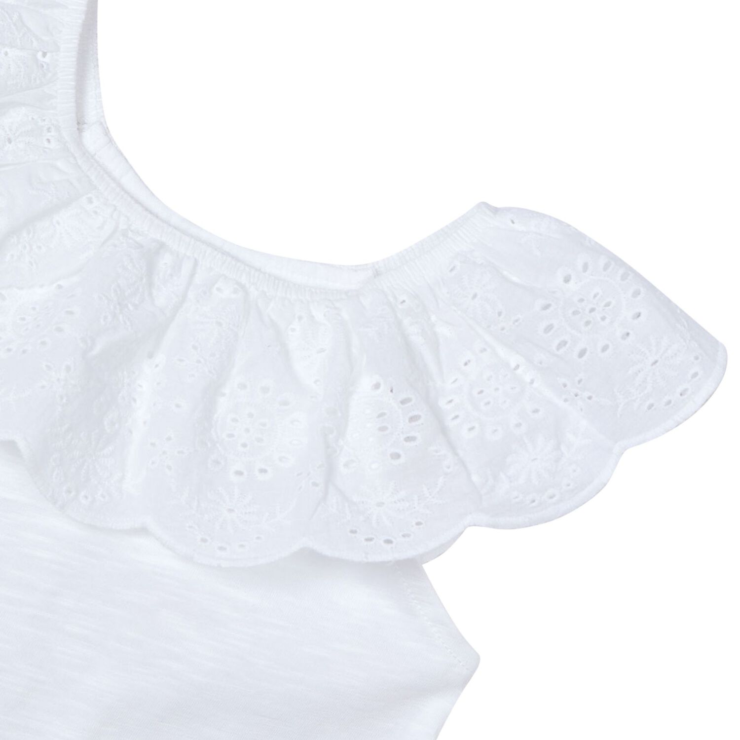 Girls White Lace Top, 2, hi-res image number null