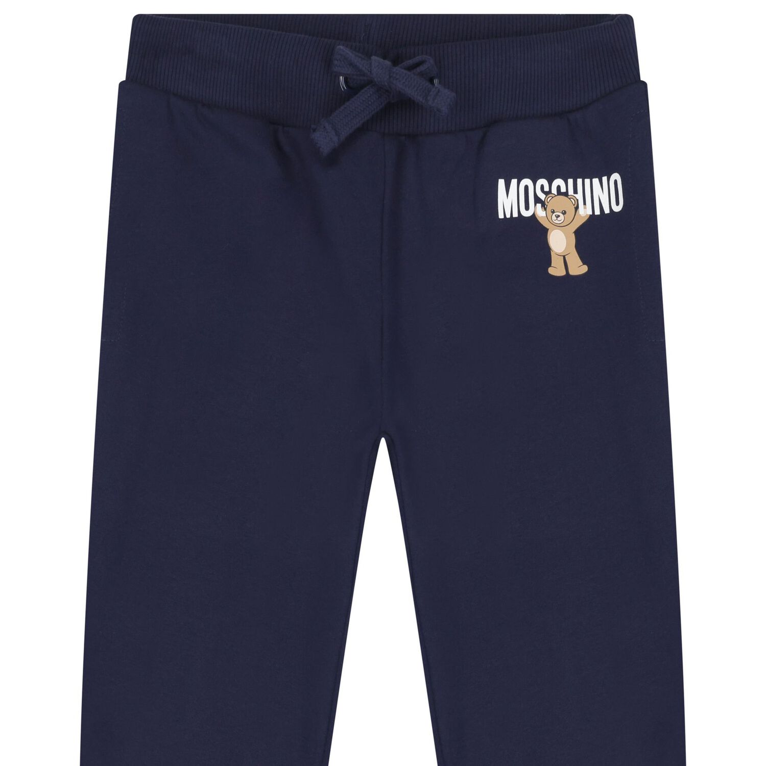 Navy Blue Teddy Bear Logo Joggers, 1, hi-res