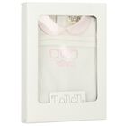 Baby Girls Ivory & Pink Babygrow, 3, hi-res