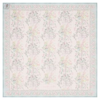 Baby Girls Pink & Blue Marie Antoinette Swaddle Carr&eacute; Blanket