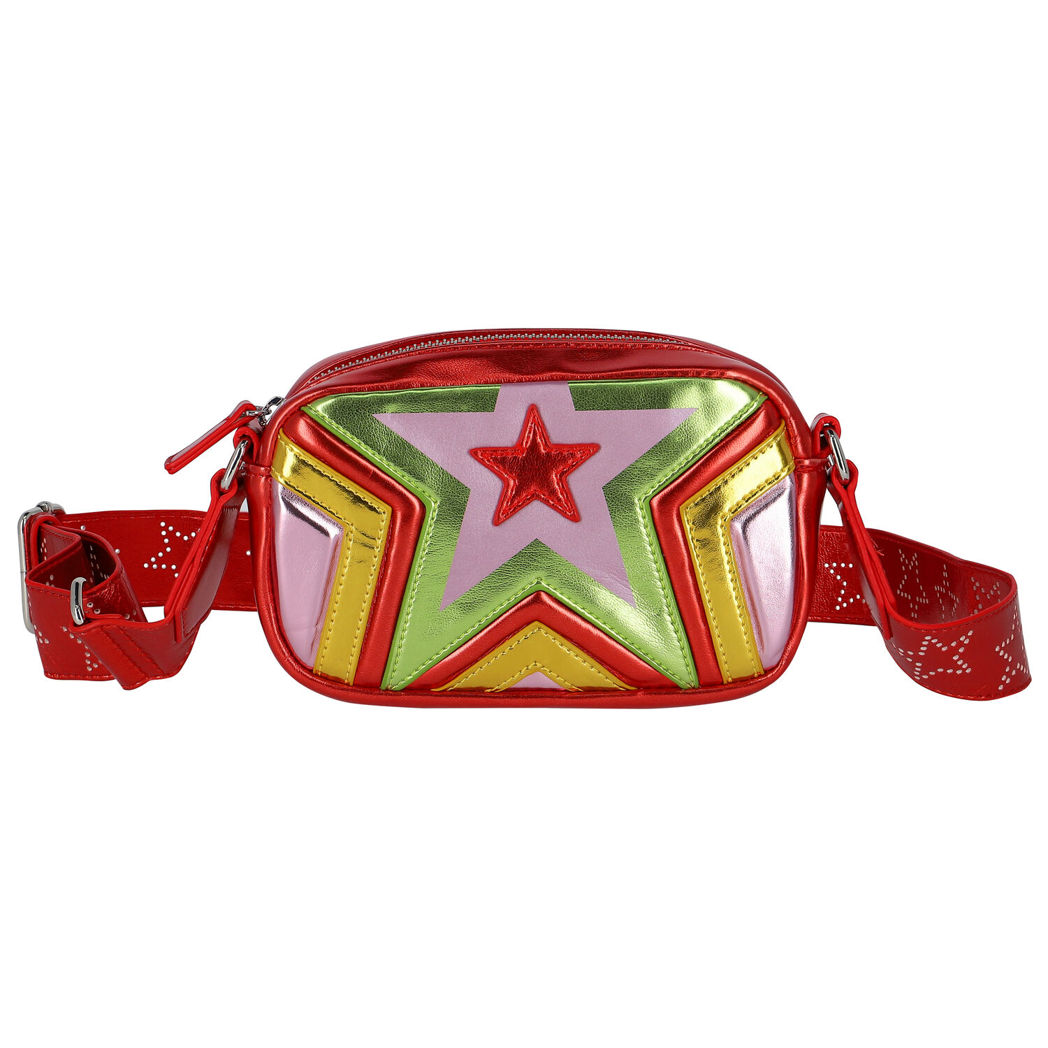 Stella McCartney Girls Red Multicolor Star Bag Junior Couture UK