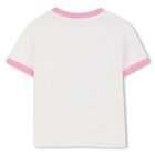 Girls Ivory Bubble Tiger T-Shirt, 1, hi-res