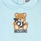 Blue Teddy Bear Logo Babygrow Gift Set, 3, hi-res
