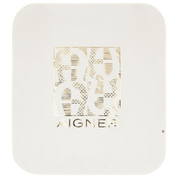 Ivory & Gold Logo Baby Blanket