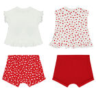 Baby Girls T-Shirt & Shorts Set (4 Piece), 1, hi-res
