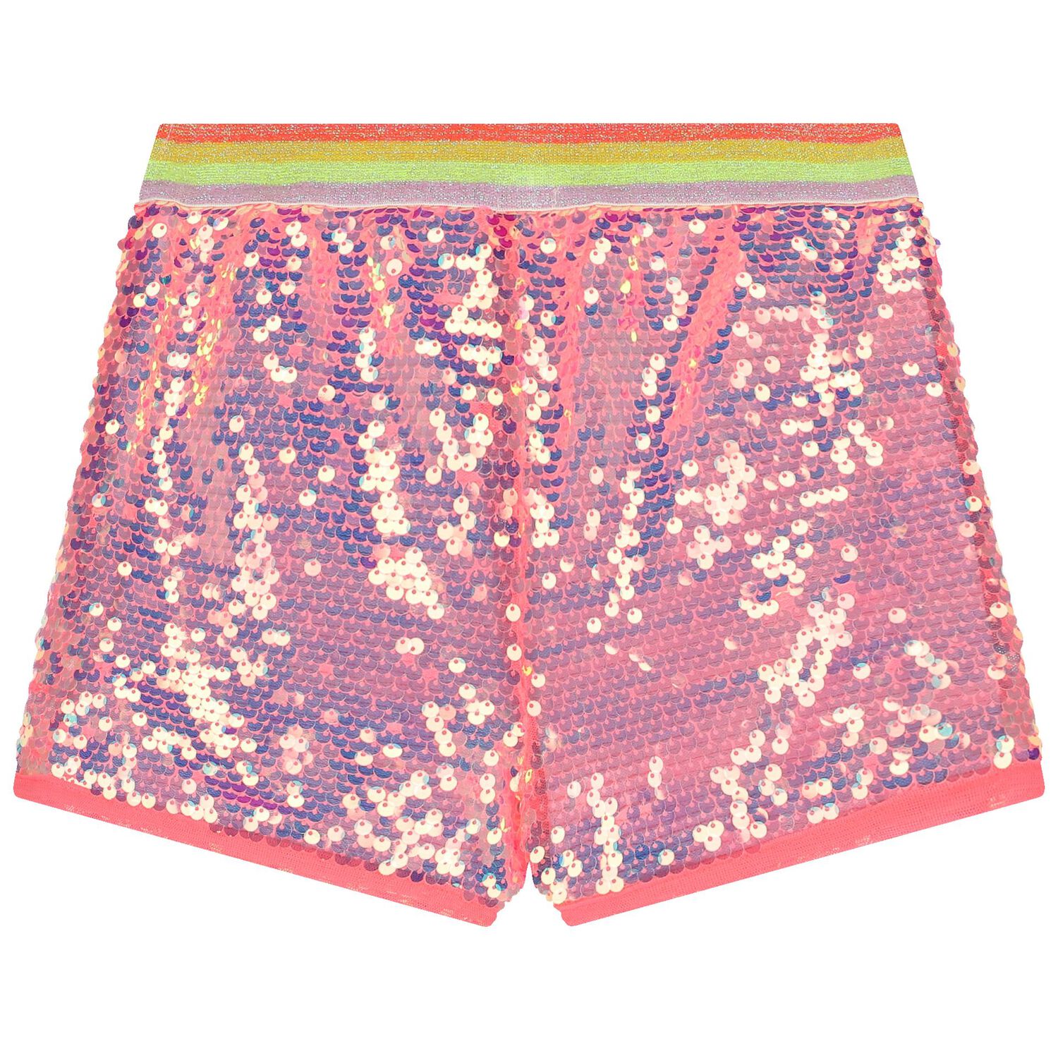 Girls Pink Sequins Shorts, 1, hi-res image number null