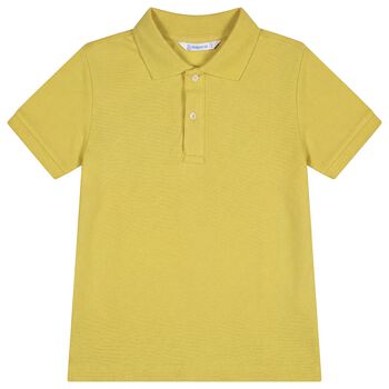 Boys Yellow Logo Polo Shirt