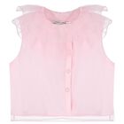 Girls Pink Bow Chiffon Skirt Set, 1, hi-res