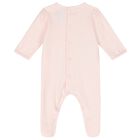 Baby Girls Pink Cotton Babygrow Set, 1, hi-res