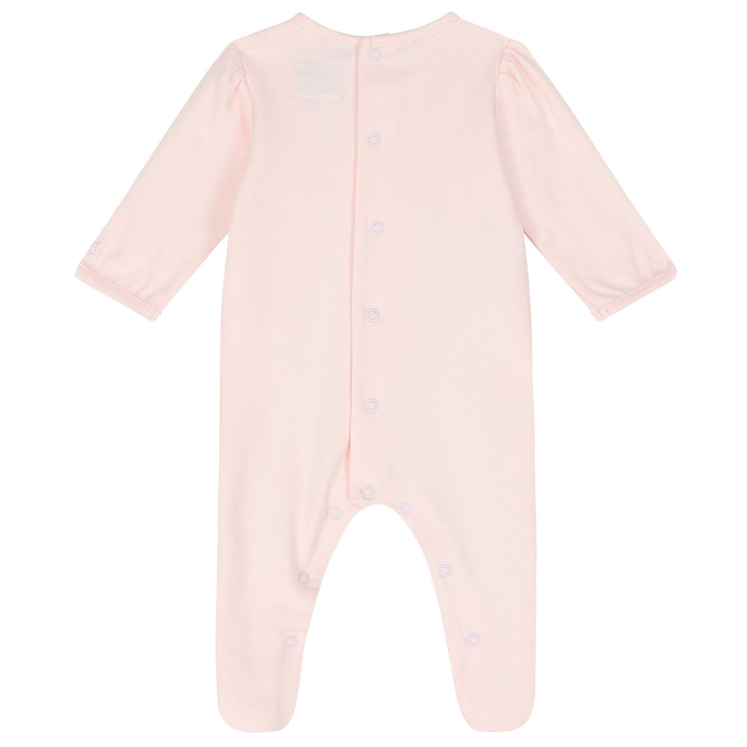 Baby Girls Pink Cotton Babygrow Set, 1, hi-res