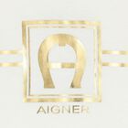 Younger Boys Ivory & Gold Logo T-Shirt, 1, hi-res