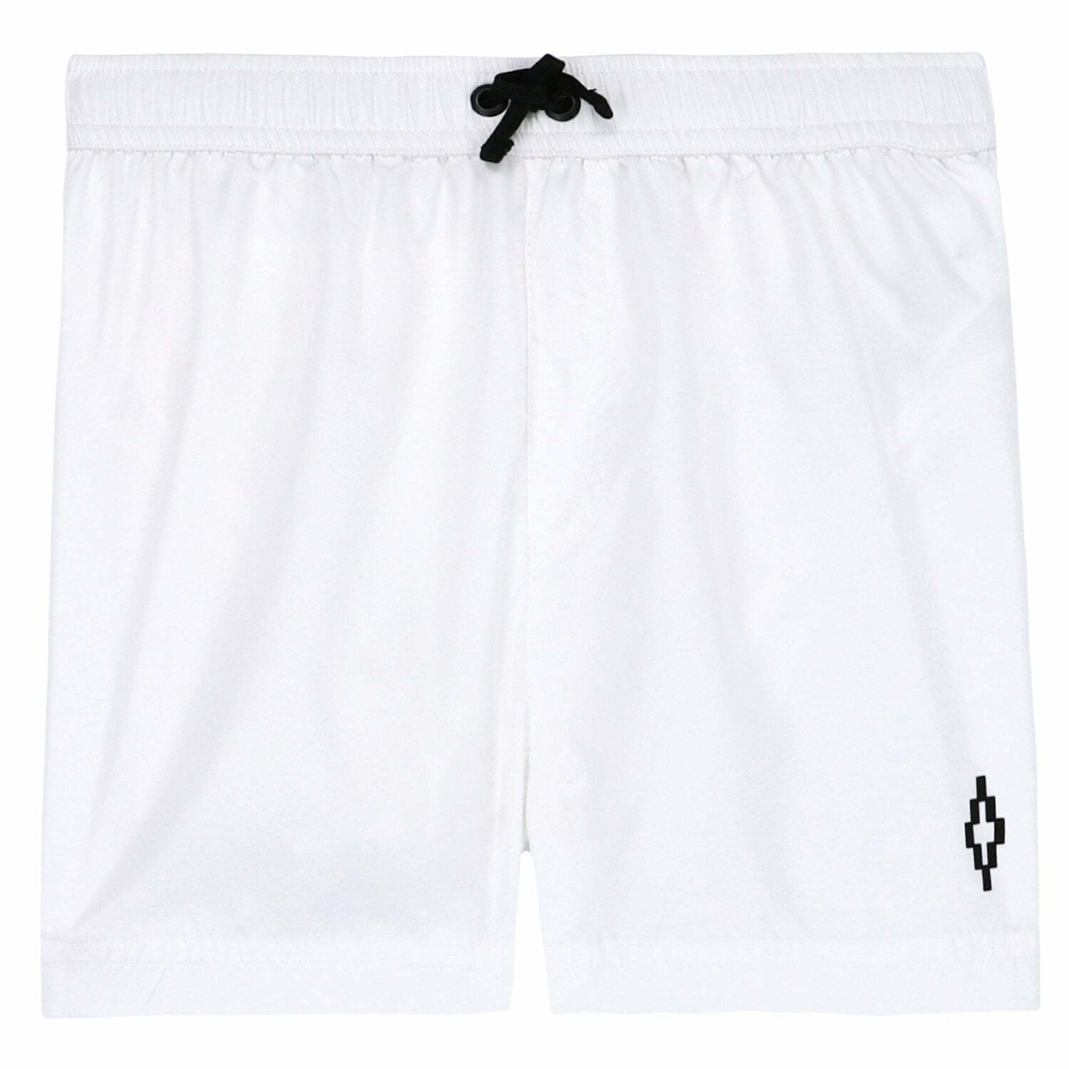 Boys White Logo Swim Shorts, 1, hi-res