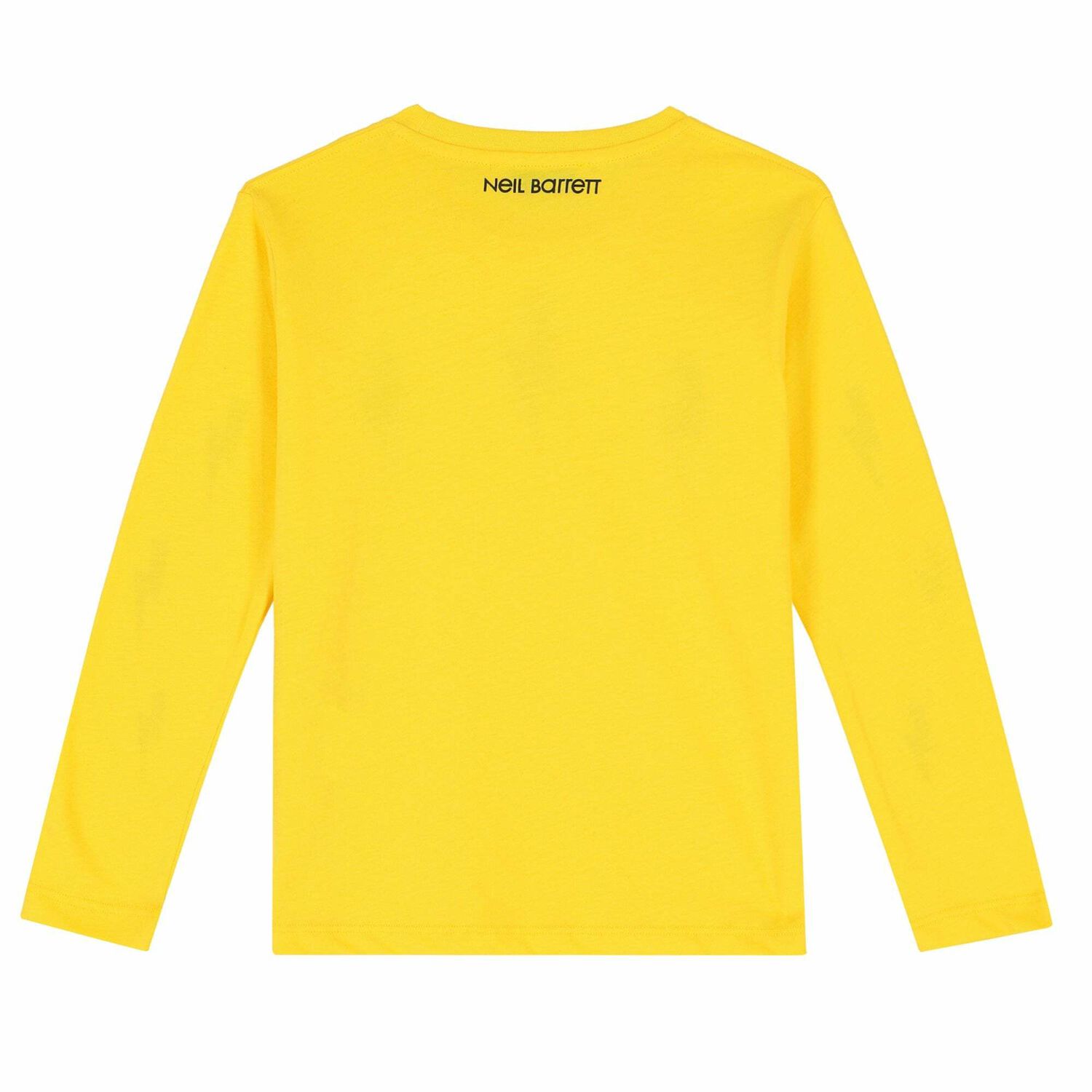 Boys Yellow Printed Long Sleeve Top, 3, hi-res