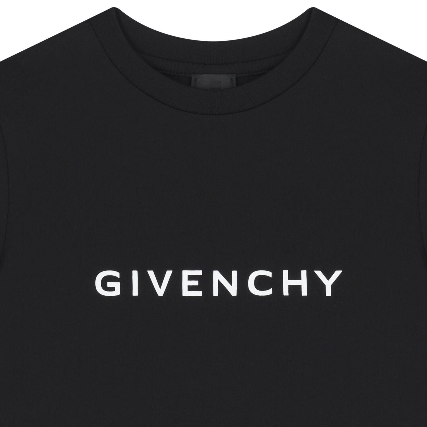 Boys Black Logo T-Shirt, 1, hi-res