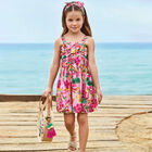Girls Pink Graphic Dress Set, 1, hi-res