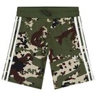 Green Camouflage Logo Shorts, 1, hi-res