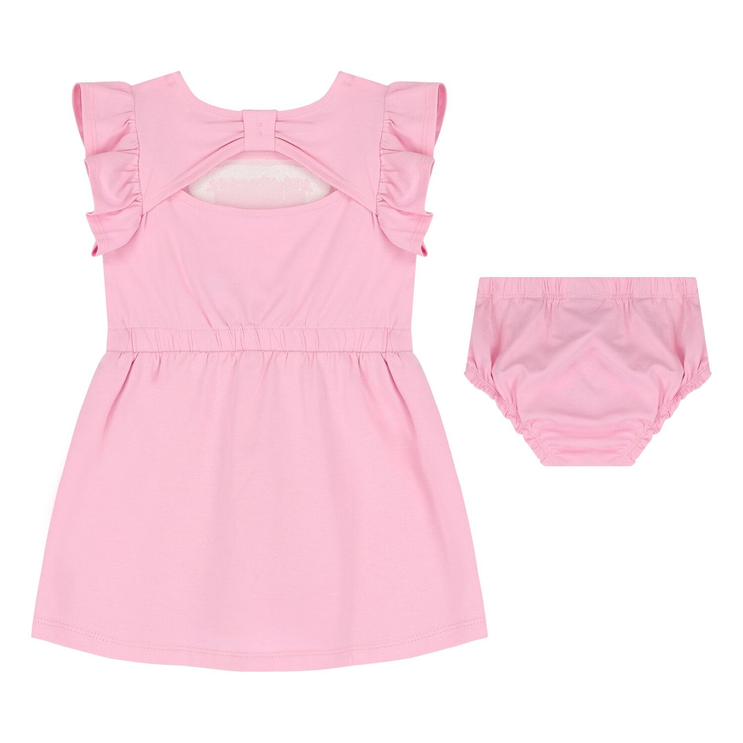 Baby Girls Pink Logo Dress Set, 1, hi-res