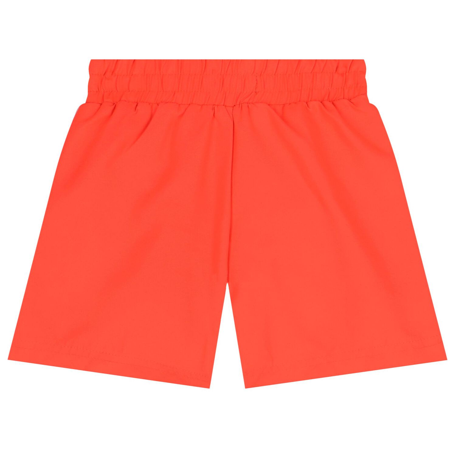 Boys Neon Orange Logo Swim Shorts, 1, hi-res