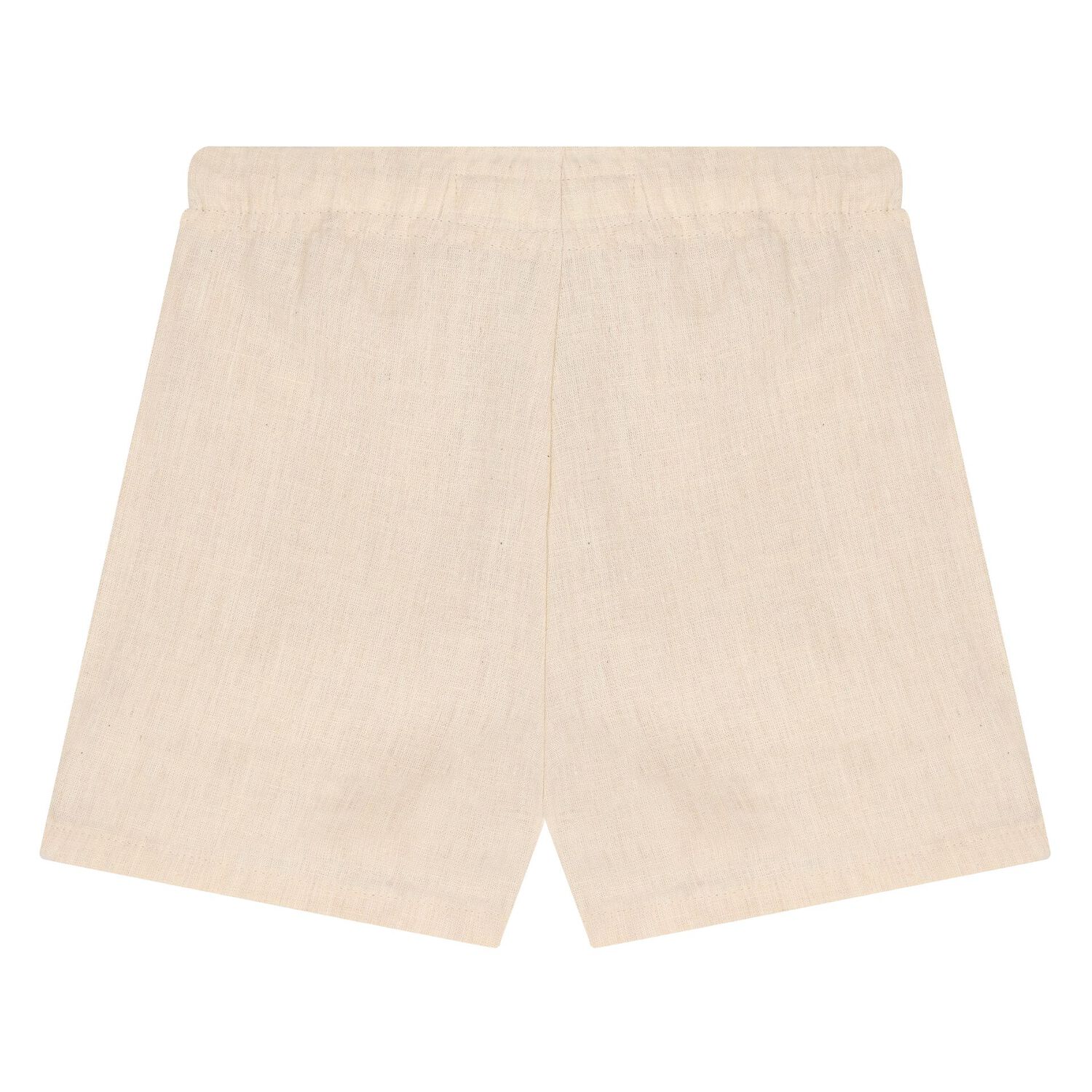 Younger Boys Beige Logo Shorts Set, 1, hi-res