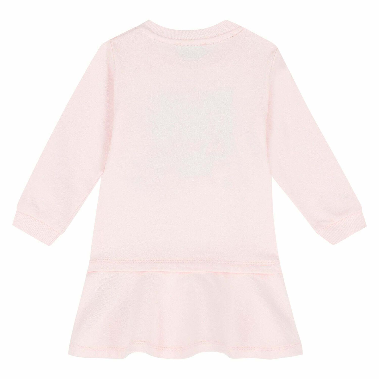 Younger Girls Pink Logo Tiger Dress, 1, hi-res