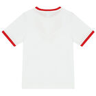 Boys White Logo T-Shirt, 1, hi-res