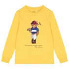 Boys Yellow Polo Bear T-Shirt, 1, hi-res