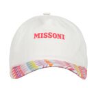 Girls Ivory Logo Zip Zag Cap, 1, hi-res