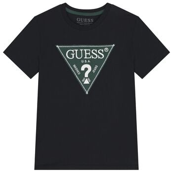 Boys Black Logo T-Shirt