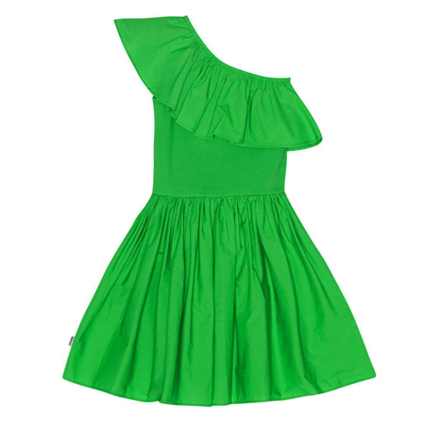 Girls Green Ruffle Chloey Dress, 4, hi-res