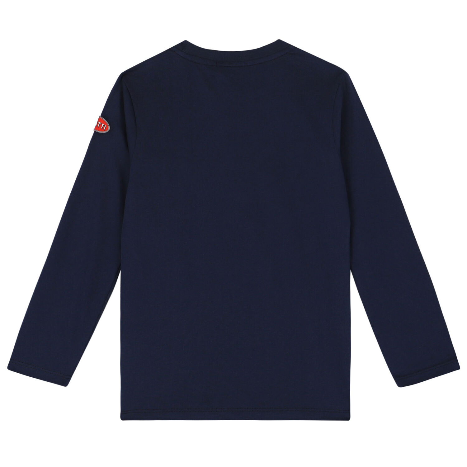 Boys Navy Logo Long Sleeve Top, 1, hi-res image number null