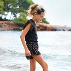 Girls Black & Gold Shorts, 1, hi-res