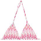 Girls Pink & White Zig Zag Bikini, 1, hi-res