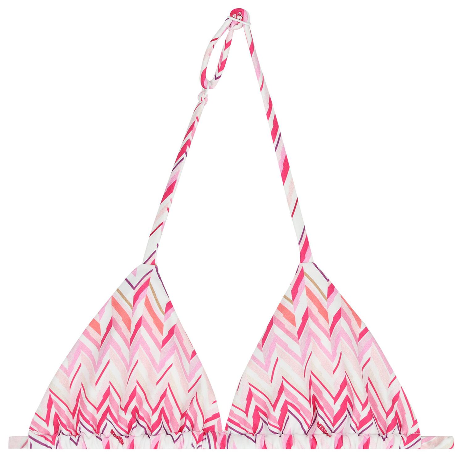Girls Pink & White Zig Zag Bikini, 1, hi-res