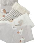 Ivory & Grey Socks ( 4 Pack ), 1, hi-res