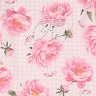 Girls Pink Houndstooth Floral Dress, 1, hi-res