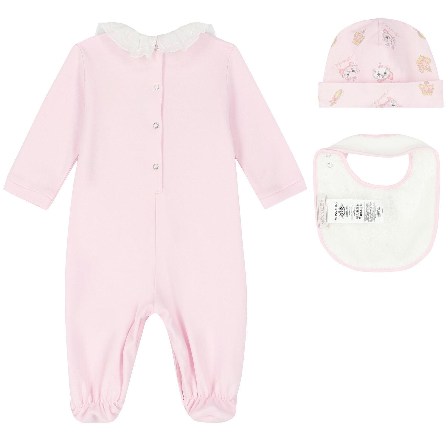 Baby Girls Pink Marie Babygrow Set, 1, hi-res