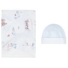 Baby Boys Blue & Ivory Blanket Set, 1, hi-res