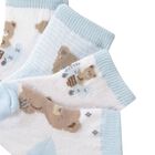 Baby Boys Blue & White Socks ( 4-Pack ), 3, hi-res