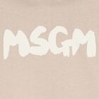 Beige Logo Hooded Top, 2, hi-res