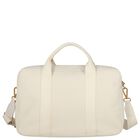 Beige Logo Canvas Baby Changing Bag, 1, hi-res