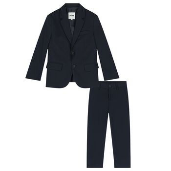 Boys Navy Blue Suit
