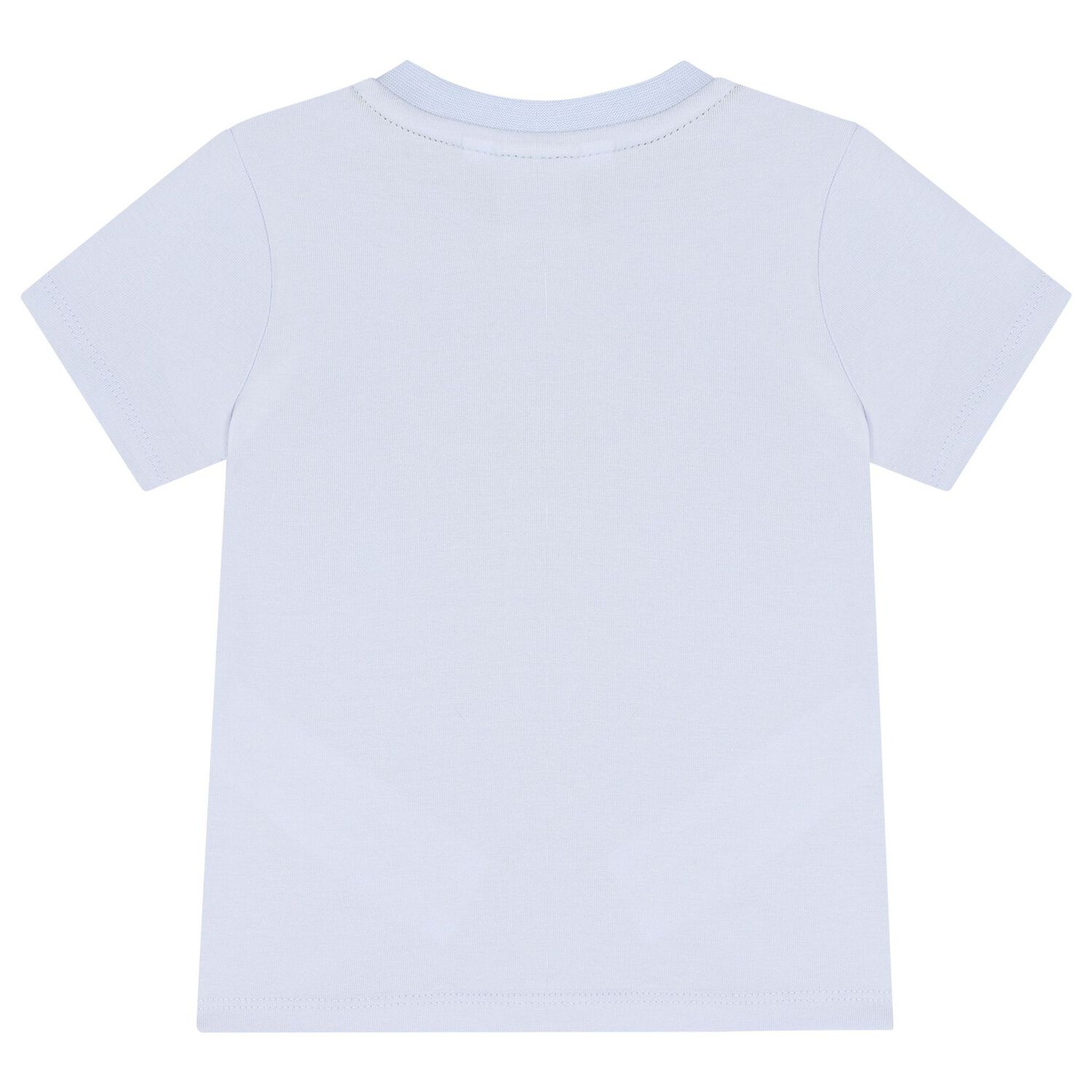 Baby Boys Blue & Navy Blue Logo Shorts Set, 2, hi-res