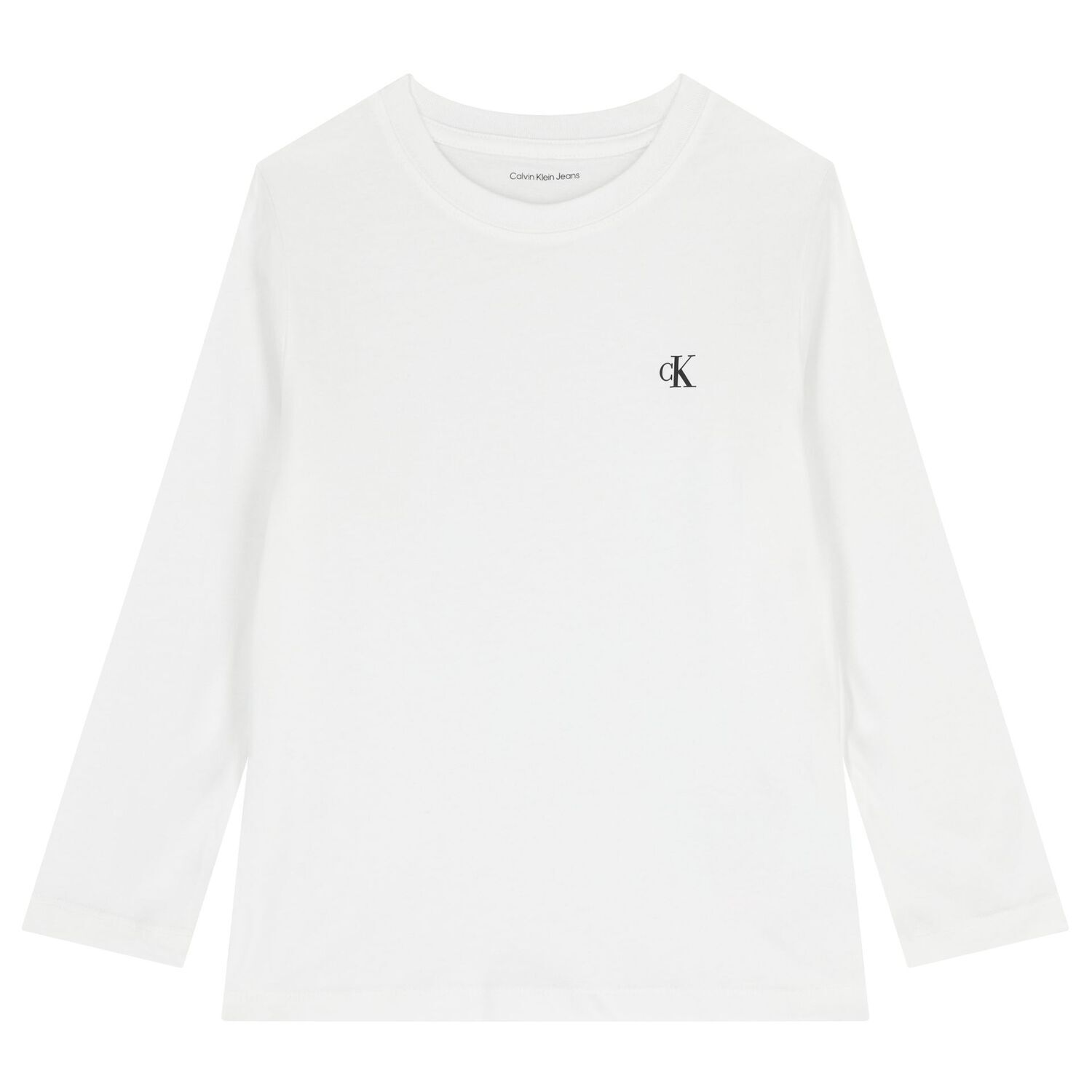 Boys White & Black Logo Long Sleeve Top ( 2 Pack ), 1, hi-res