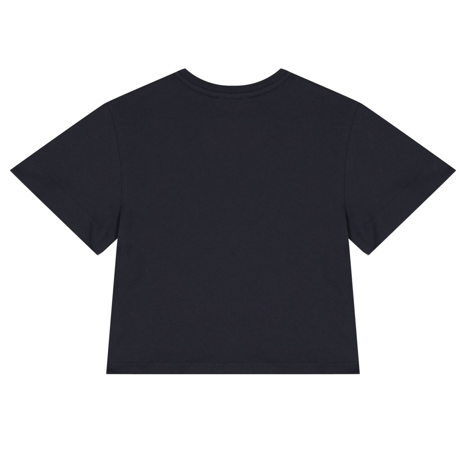 Girls Navy Blue Logo T-Shirt, 2, hi-res image number null