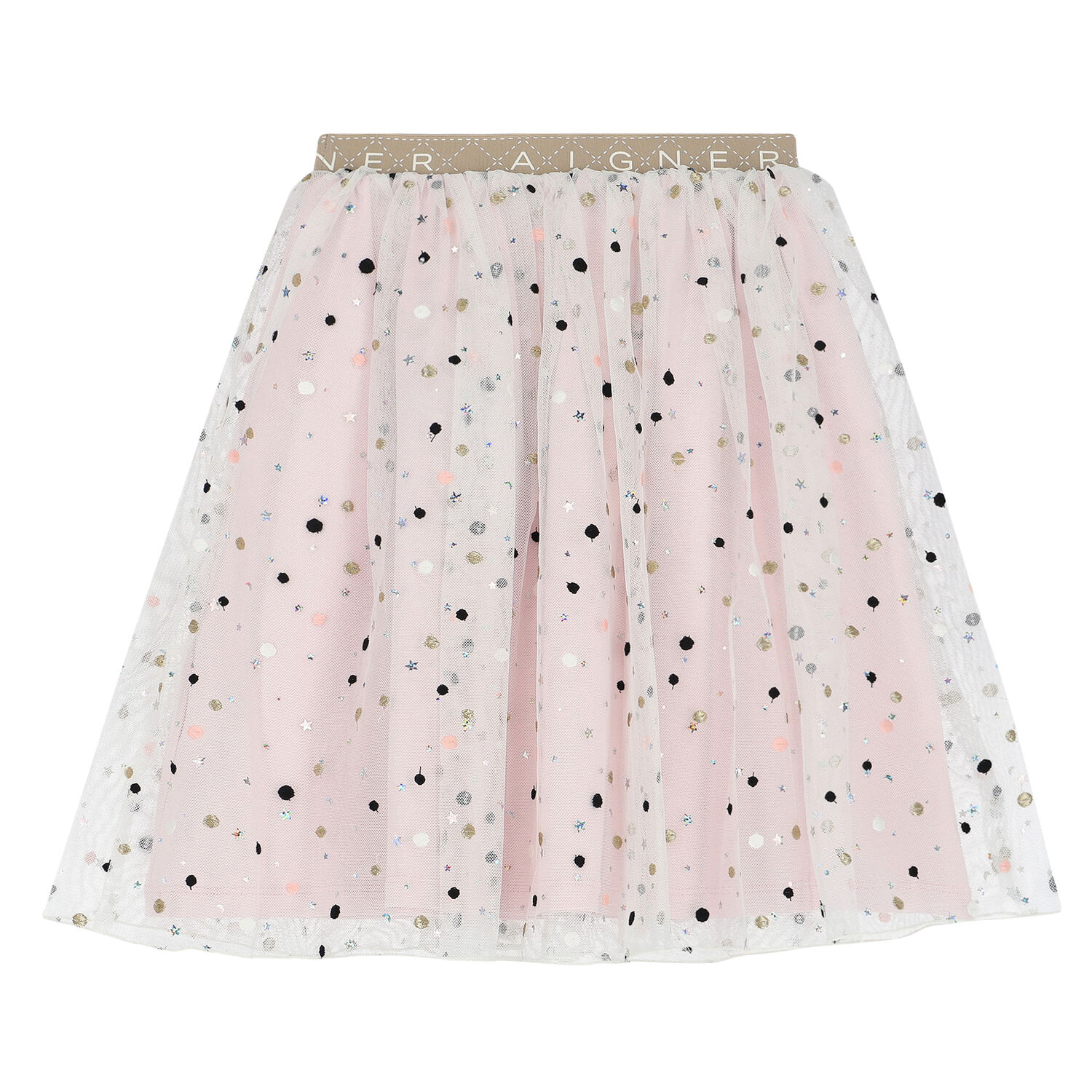 Girls Pink Tulle Skirt, 1, hi-res